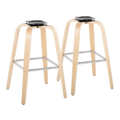 Grotto 27" Fixed-height Leg - Square Footrest - Set Of 2